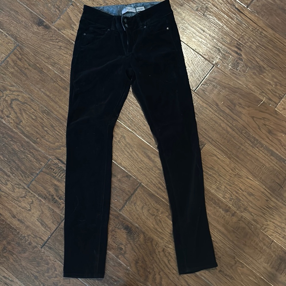 Black corduroy pants